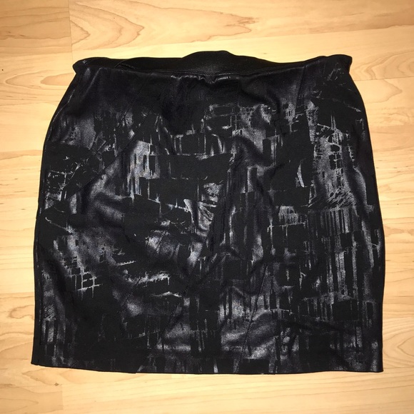 Dresses & Skirts - Black Pleather Skirt